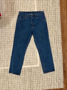Traditional fit Carhartt Men's Dark Blue Denim Jeans